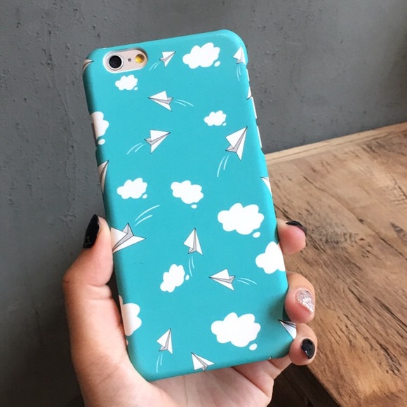 Accessories - LAST ONE iPhone 7+/8+ Case Paper Airplanes Cloud